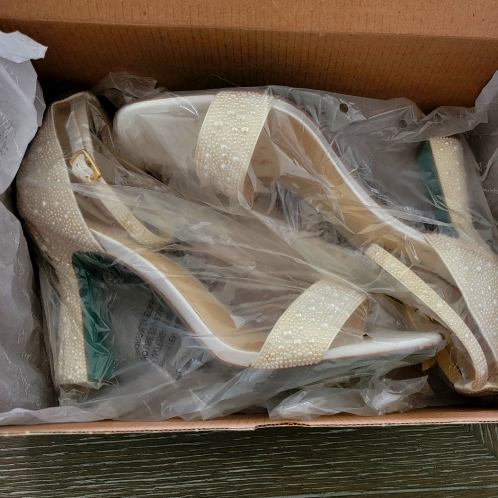 Betsy Johnson - Pearled Heeled Sandals